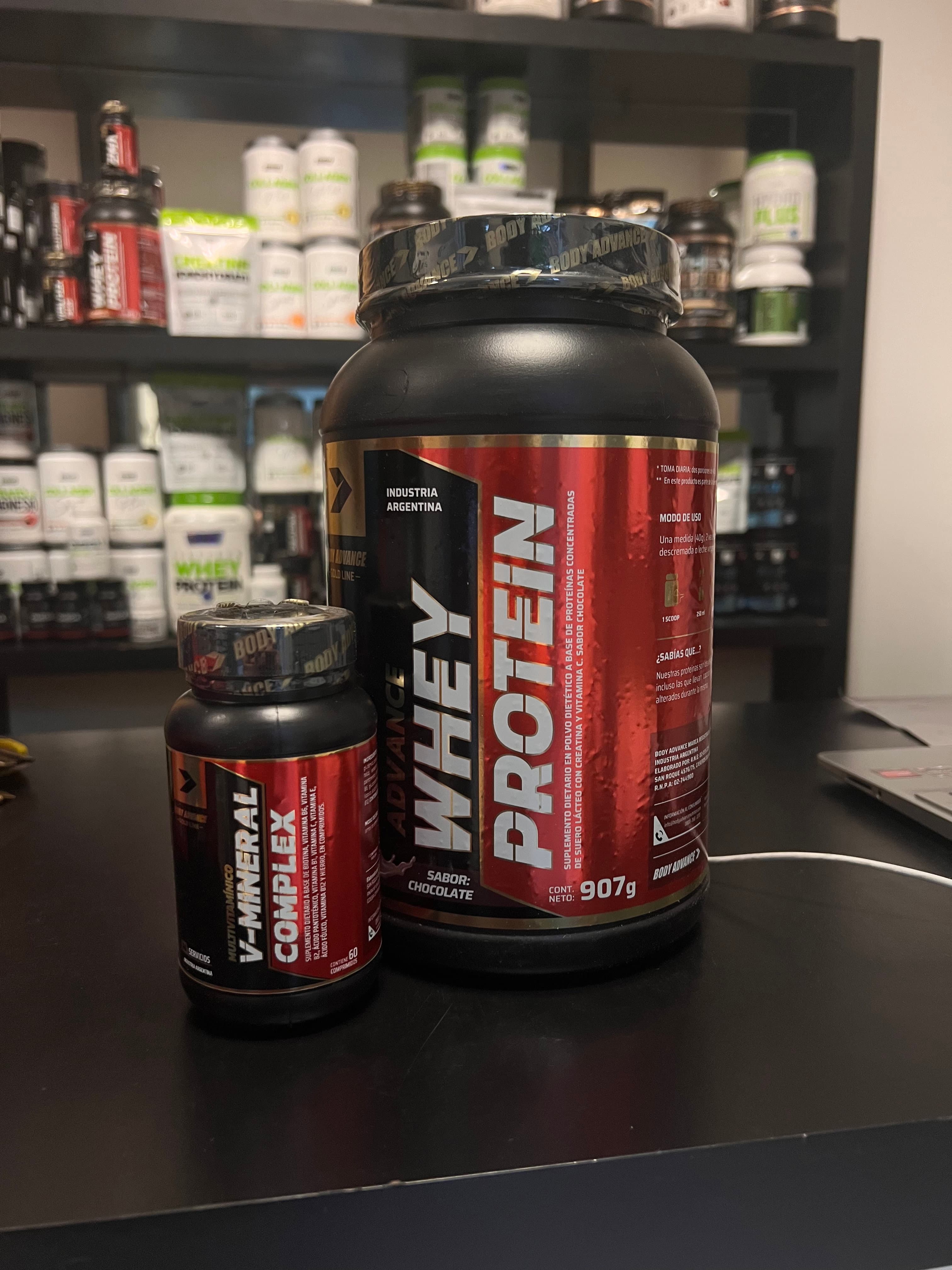 COMBO: Proteina 907g + Multivitaminico de Body Advance