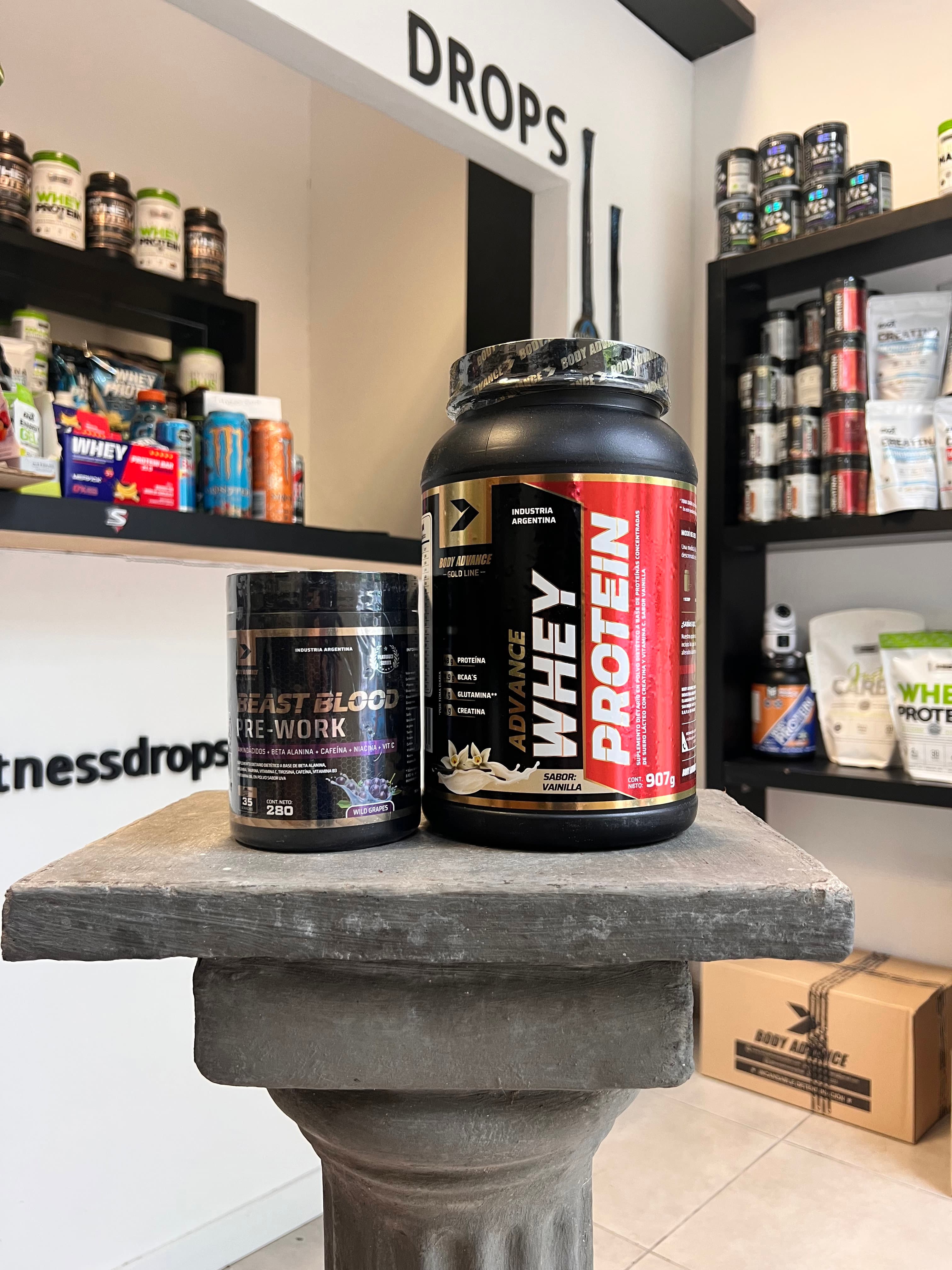COMBO: Proteina 907g + Pre Entreno 280g de Body Advance