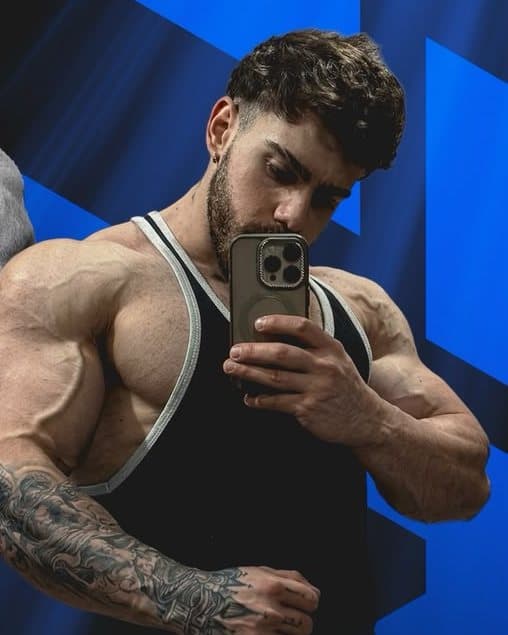 Santino Nicolini entrenando